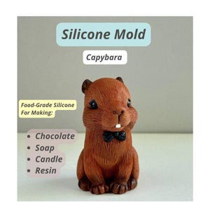 3D Capybara Silicone Cake Mold Mould for Soap Candle Chocolate Fondant Capybara Birthday Moulds  Cake Decorating DIY Craft Molds