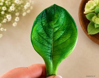 Silikonform mit Hortensienblatt, realistische 3D-Blütenform mit großen Blättern für Marshmallows, Schokolade, Zefir und Zephur
