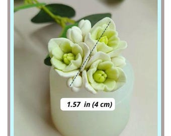 Flower Silicone Mold Bud Triple For Edible Flower Chocolate Marshmallow Fondant Zephyr Soap Flowers Molds Молд Для Зефира Флористики