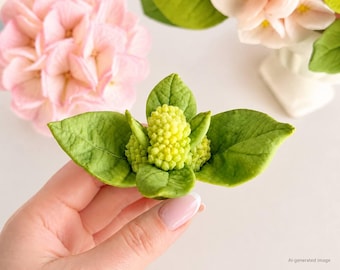 Geschlossene Hortensien-Silikonform, realistische große Hortensienknospe, Blütenform, Blumenform für Zefir, Marshmallow, Seife