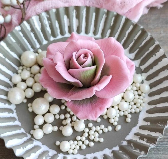 Silicone Mold 3d Large Rose Flower Realistic Rose Bud Silicone Mould for Chocolate Fondant Cake Decorating Marshmallow Soap Molds Flower
