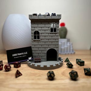 Castle Dice Tower – Fantasy RPG Dice Roller for DND, Pathfinder, and Tabletop Games, Dungeon Master Gift with Immersive Detail