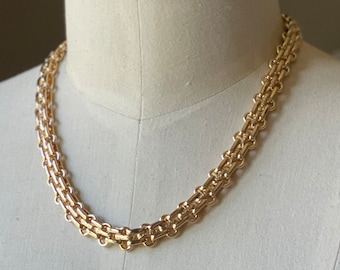 Chunky Gold Chain, Textured Gold Chain, Chain Necklace, Statement Necklace, Gift For Her, Gift For Mom