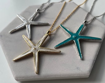 Starfish Necklace, Beach Necklace, Vacation Jewelry, Gift For Her, Gift For Mom