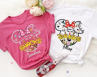 Disney Epcot Snacks & Drinks Shirt, 2025 Foodie Tee