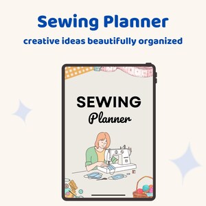 Sewing Planner | Printable Sewing Project Planner, Fabric Inventory Tracker, Pattern Organizer, Sewing Journal & Craft Planner