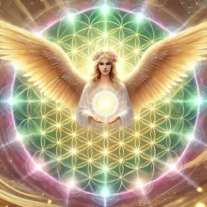 Carte énergétique : Ange de l'égalité des chakras – 432 Hz, 528 Hz et 639 Hz