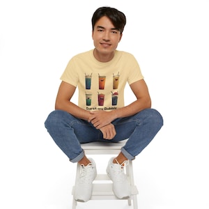 Unisex Ultra Cotton Tee - Funny Boba T-Shirt, Burst My Bubble Tee, Cute Bubble Tea Graphic Shirt