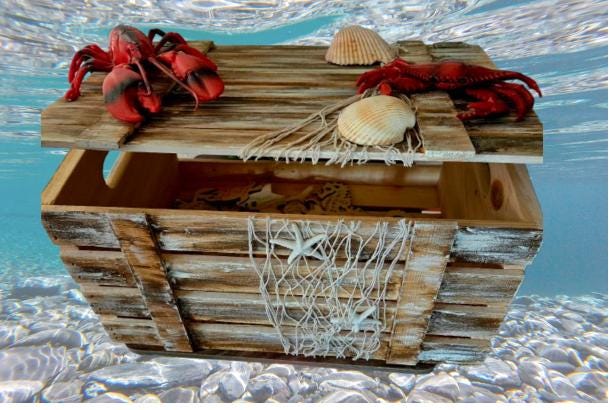 Wood Distressed Lobster/crab Trap Card Box. - Etsy