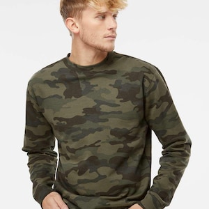 Black Camo Sweatshirt & Forest Camo Hoodie – Trendy Camouflage Pullover for Men/Women – Stylish Streetwear - Premium Quality