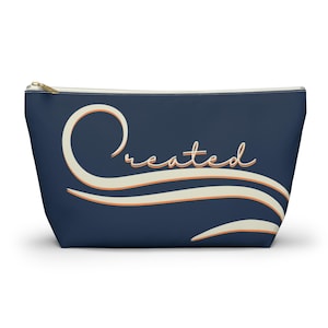 Bolsa para acessórios ESV Created, Colossenses 1:16, organizador para materiais de estudo bíblico, bolsa de viagem para estudo bíblico, porta-cartões com versículos bíblicos