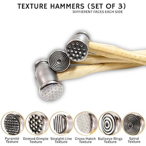 Texture Hammer Set: Designer Schmuck Hämmer, legierter Stahl
