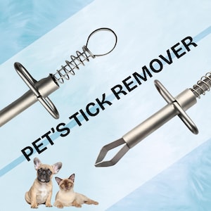 Tick Remover Tweezer for Dog & Cat - Stainless Steel - Dog - Cats