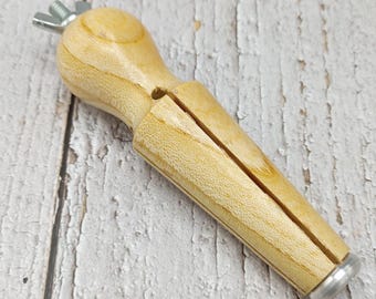 Supporto per morsetto ad anello interno, supporto in legno per la creazione di gioielli