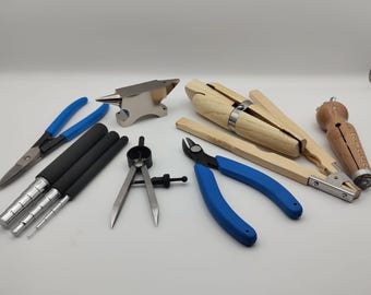 Ring Making 10 Jewelry Tools - Anvil, divider, mandrel, snip, cutter, clamps