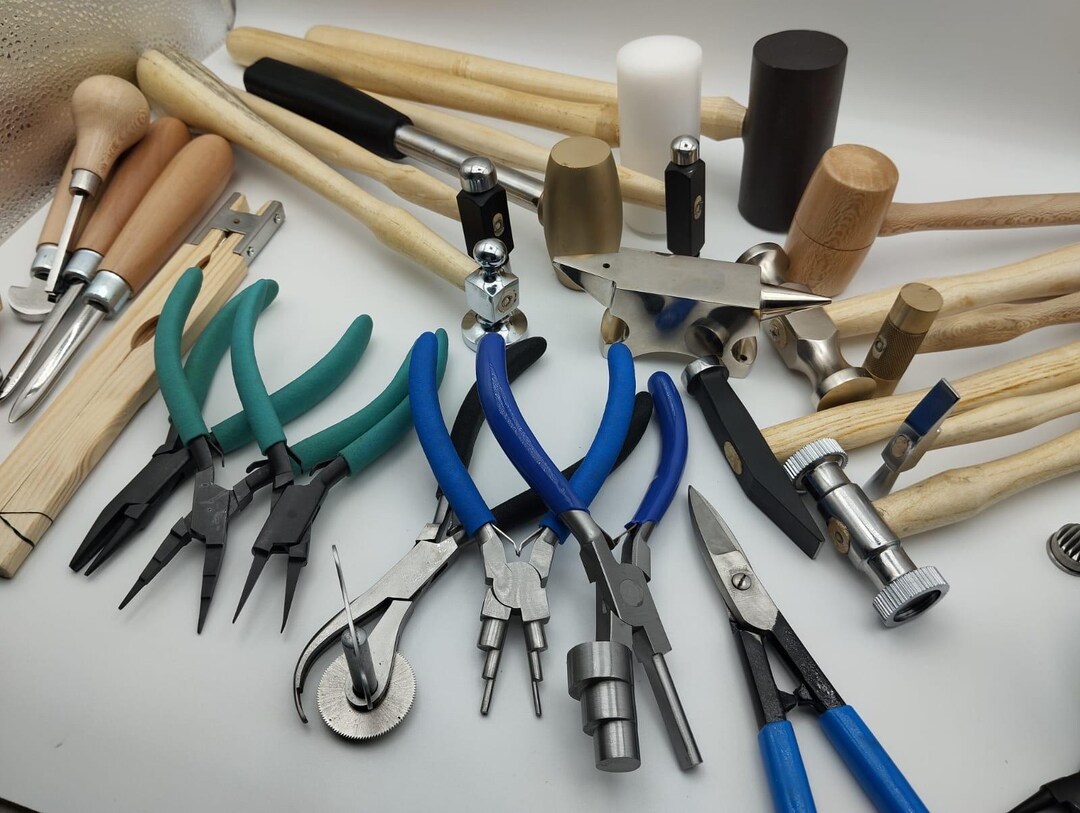 35pcs - Jewelry Tools Set - Hammers, Mallets, Anvils, Pliers, Clamps ...