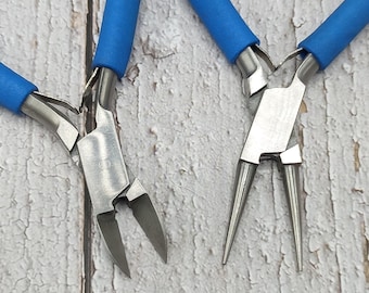 Side Cutter - Round Nose Plier Jewelry Making Pliers Set of 2