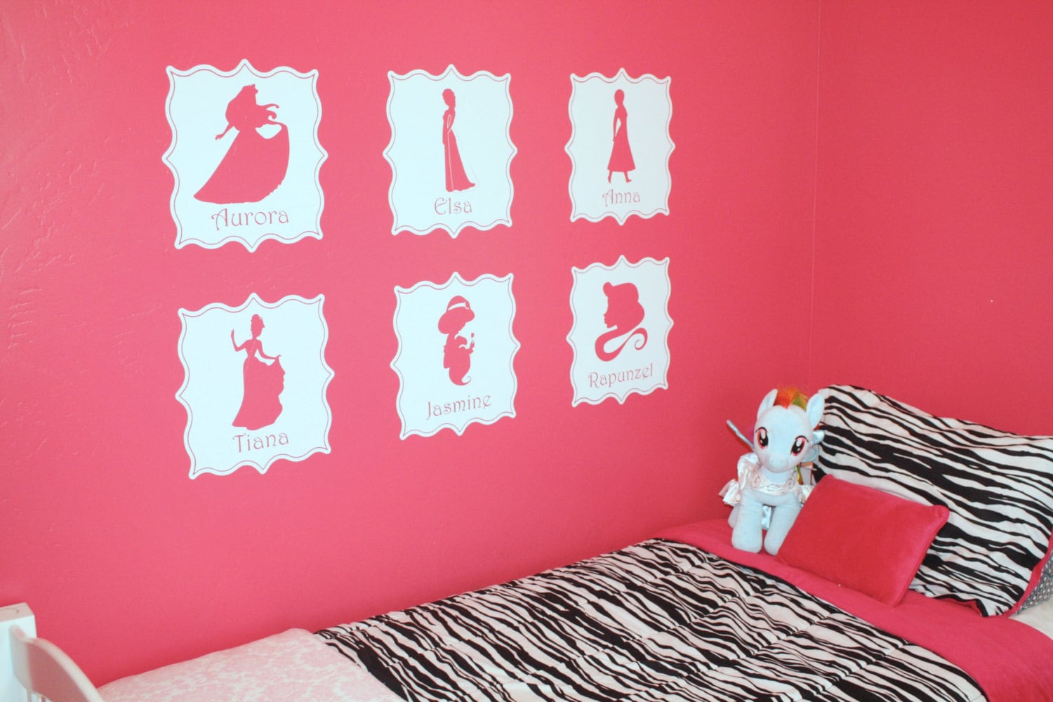 Disney Princess Vinyl Wall Decals Etsy