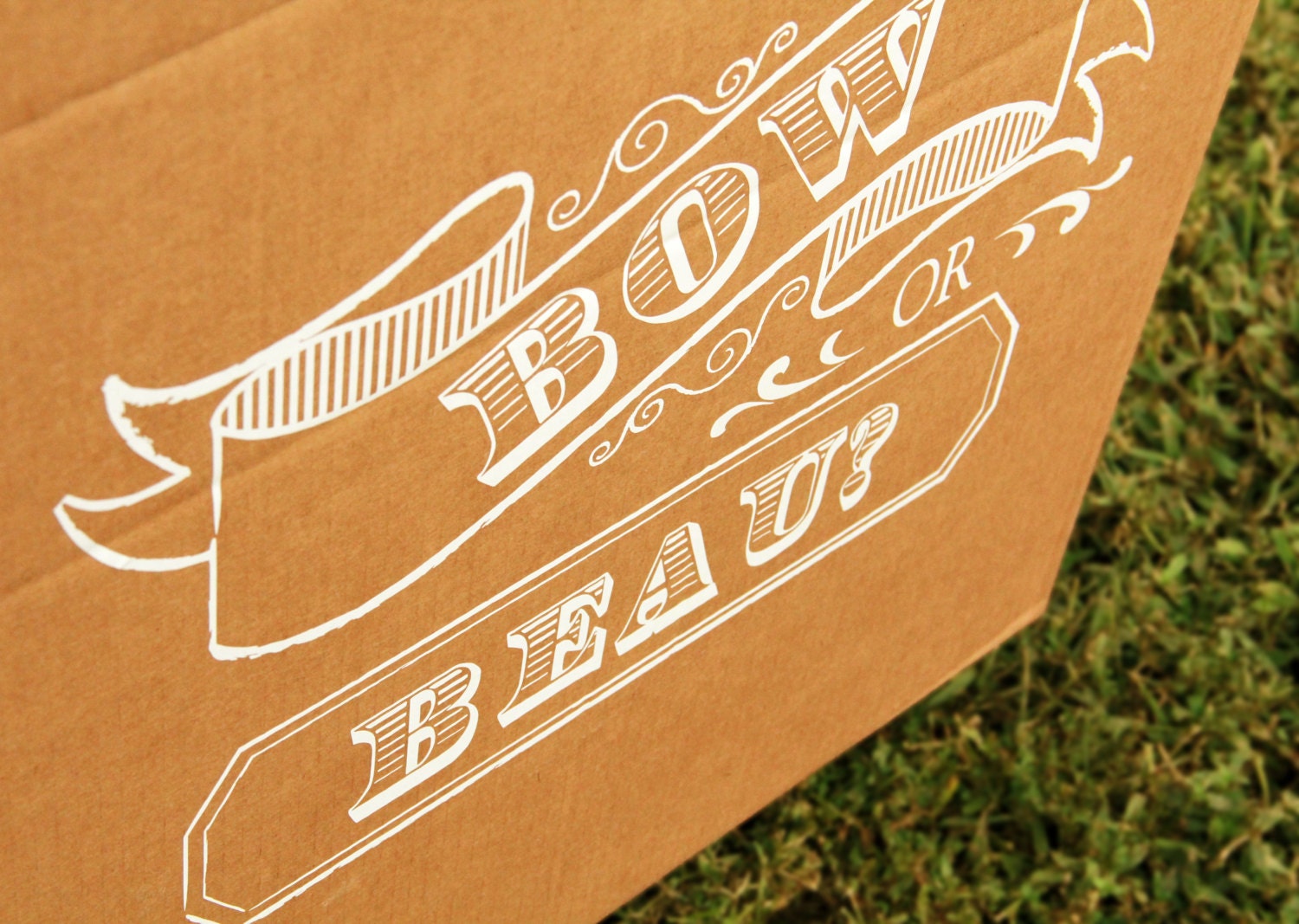 Gender Reveal Party Balloon Box Chalkboard Art Vinyl Sticker - Etsy