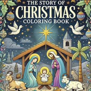 Story Of Christmas Coloring Book