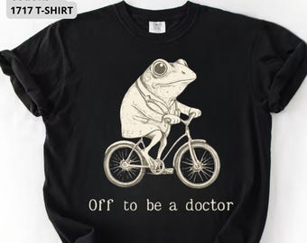 Comfort Colors White Coat Ceremony Shirt, Med School Graduation Tee, Off To Be A Doctor T-Shirt