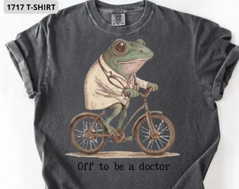 Comfort Colors Med School Graduate Tee, Funny Doctor Graduation Shirt, Residency Gift, New Dr Gift, White Coat Ceremony T-Shirt