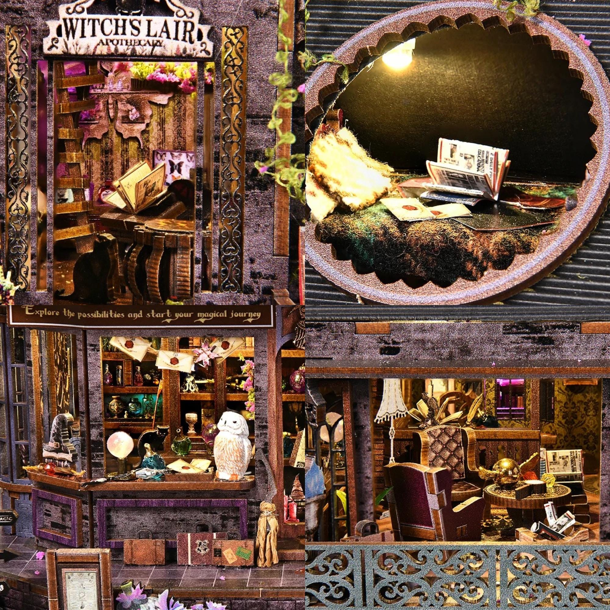 Rolife DIY Miniature Gothic Haunted House Kit 3D Wooden Puzzle