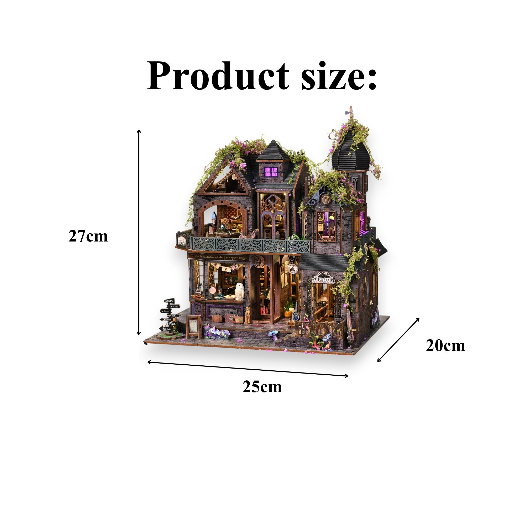 Rolife DIY Miniature Gothic Haunted House Kit 3D Wooden Puzzle