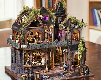 Rolife DIY Miniature Gothic Haunted House Kit 3D Wooden Puzzle