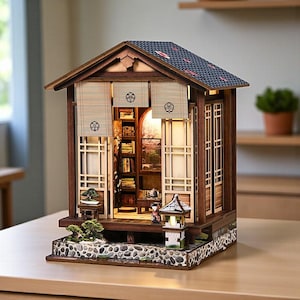 DIY 日本の桜横丁ブックヌックキット：ミニチュアタウン装飾 - Etsy 日本