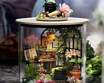 Magic Garden DIY Miniature Kit: Dollhouse Diorama for Craft Lovers