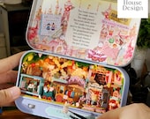 Super Tiny House Kit 1:100 Tiny Tin Mini World DIY Miniature House Miniature World Mini House DIY Handmade Gift of Cottage Craft