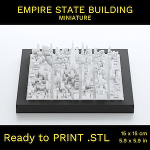 3D New York, 3D Manhattan, 3D Stadt, New York, Manhattan, Midtown, STL Datei, Stadtplan, Digitale Datei, 3D Druck, 3D Städte, 3D Stadt Karte
