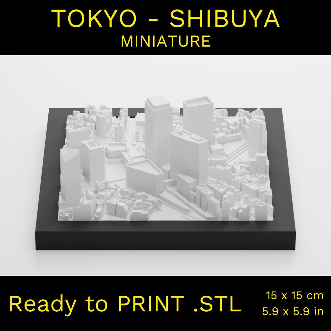 Shibuya 3d - Etsy