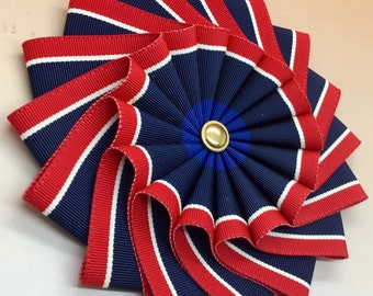 Red, White and Blue Wheel Cocarde Applique