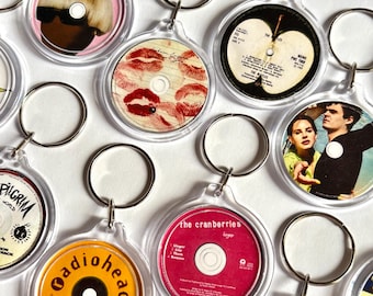 Circle CD Keychain // Video Game // Music