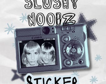 Slushy Noobz Blue Kiss-Cut Stickers