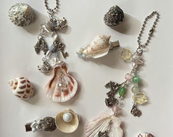 Seashell Accessories // Hair Clips // Keychains // Magents