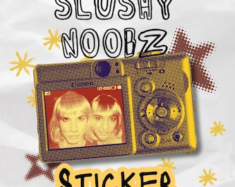 Slushy Noobz Yellow & Orange Kiss-Cut Stickers