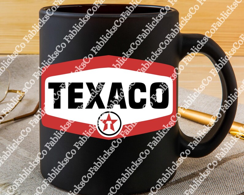 Texaco Background TEXACO Design, Gasoline SVG Designs Sticker - Etsy