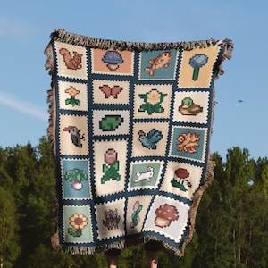 Stardew Valley Blanket, Stardew Blanket, Stardew Cozy Woven Blanket, Cozy Gamer Gift