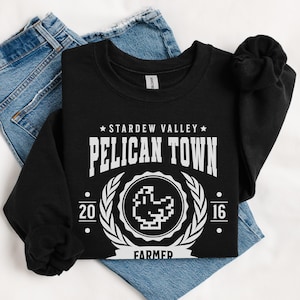 Stardew Valley Sweater, Pelican Town Sweatshirt, Stardew Sweatshirt, Stardew Valley Sweatshirt, Pelican Town Sweater