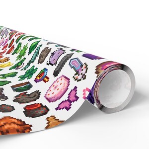 Papier do pakowania Stardew Valley, Papier do pakowania prezentów Stardew Valley, Urodziny Stardew Valley, Przytulny prezent dla gracza, Prezent Stardew zdjęcie 3