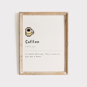 Stardew Valley Wall Art, Stardew Valley Art, Stardew Art Print, Stardew Valley Gift, Coffee Art