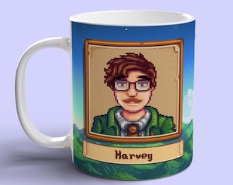 Harvey Stardew Mug Stardew Valley Gift Stardew Valley Coffee Stardew Valley Mug Video Game Mug Gift For Gamer