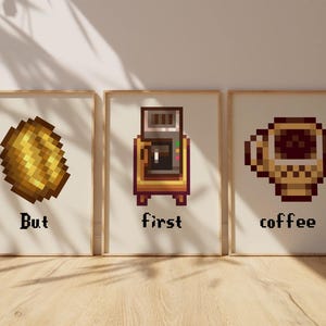 Stardew Valley Wall Art, Stardew Valley Art, Stardew Art Print, Stardew Valley Gift, Coffee Art