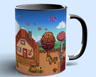 Stardew Valleyマグカップ、Stardew Valleyギフト、Stardew Valleyコーヒー、Stardew Valleyカップ、Stardewマグカップ、Stardew Valleyゲーマー向け秋のギフト