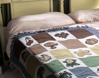 Couverture Stardew Valley, couverture Stardew, couverture tissée confortable Stardew, cadeau douillet pour gamer