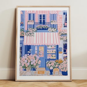 Flower Shop Print, Florist Print, Garden Shop, Flower Market Print, Flower Shop, Floral, Pink Wall Art, Spring Wall Art,  Floral Wall Art,15