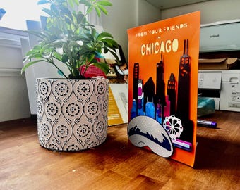 Chicago Skyline 3D Card (customize)